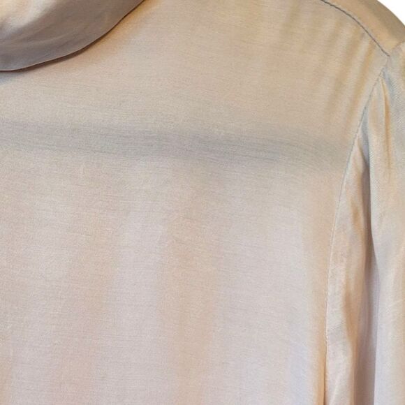 LPA Revolve Women's Champagne Cupro High Neck Mini Dress Size S - Picture 6 of 6